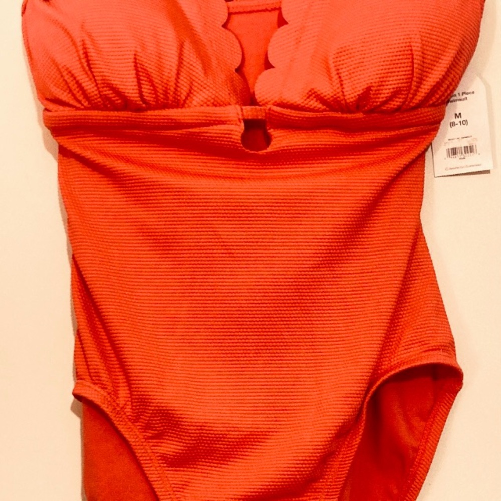 NWT☀️Time and Tru Coral Bathing Suit Size M - Picture 6 of 8